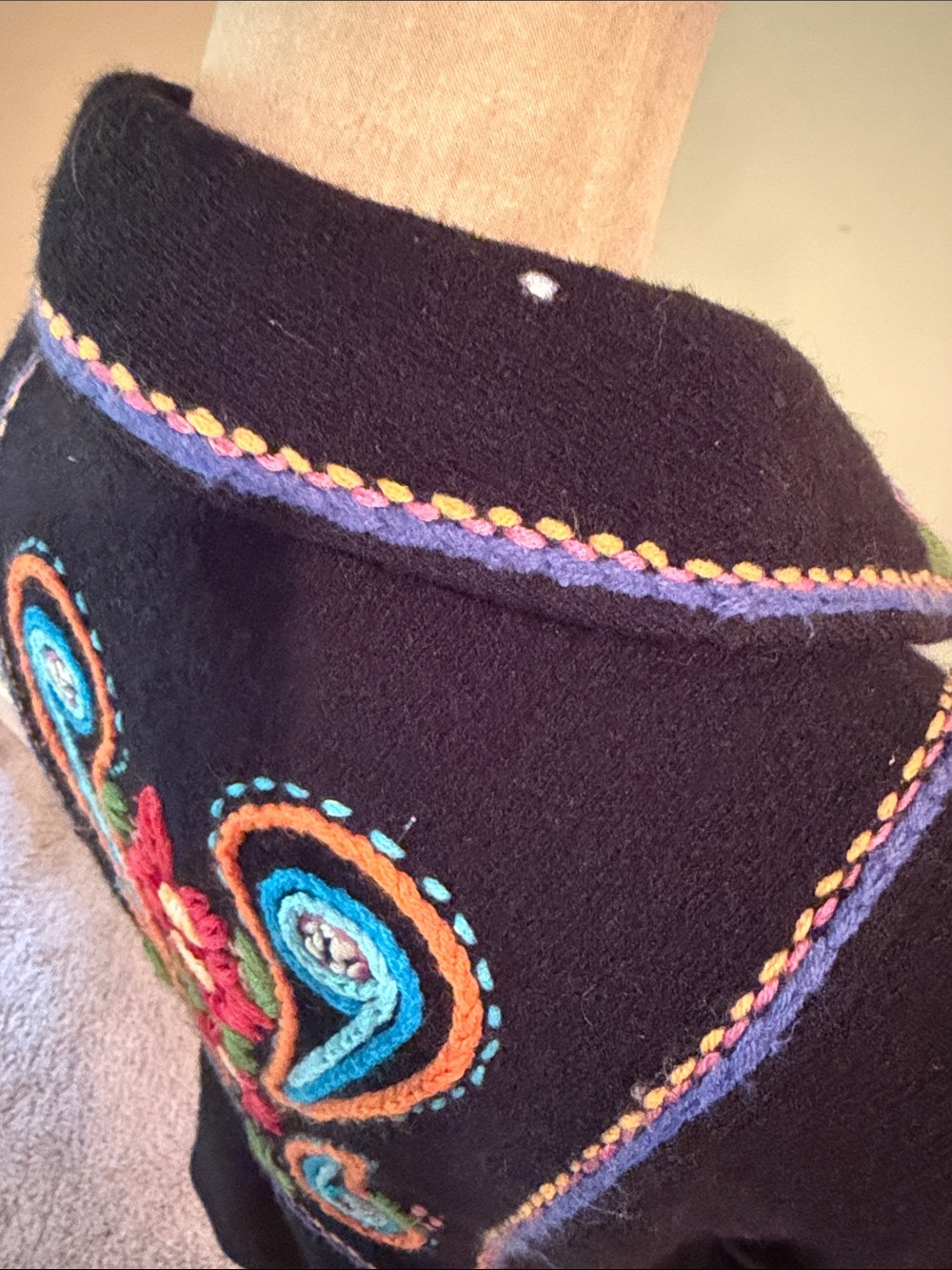 Free People Lambs Wool Folk Art Jacket - Picture 4 of 6